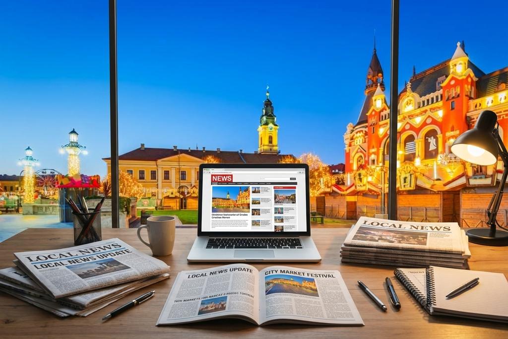 Reader exploring local news and events online